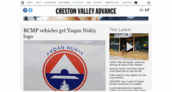 Desktop Screenshot of crestonvalleyadvance.ca