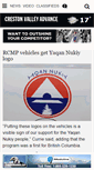 Mobile Screenshot of crestonvalleyadvance.ca